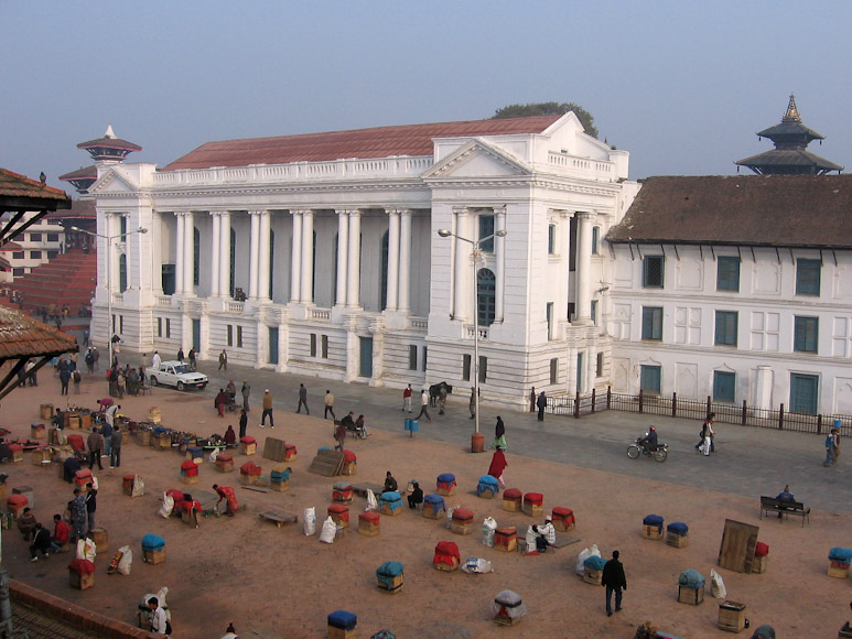 Nepal :: Souvenirh&auml;ndler auf dem Basantapur Square, Kathmandu
