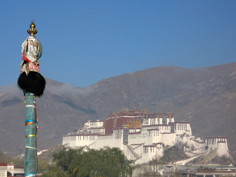 Tibet :: Potala-Palast, Blick vom Jokhang